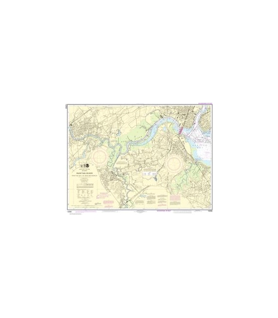 NOAA Chart 12332 Raritan River Raritan Bay to New Brunswick