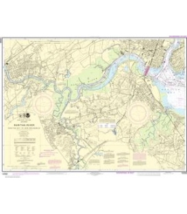 NOAA Chart 12332 Raritan River Raritan Bay to New Brunswick