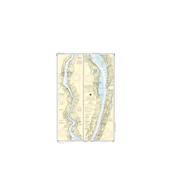 NOAA Chart 12343 Hudson River New York to Wappinger Creek