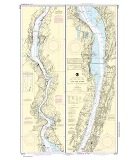 NOAA Chart 12343 Hudson River New York to Wappinger Creek
