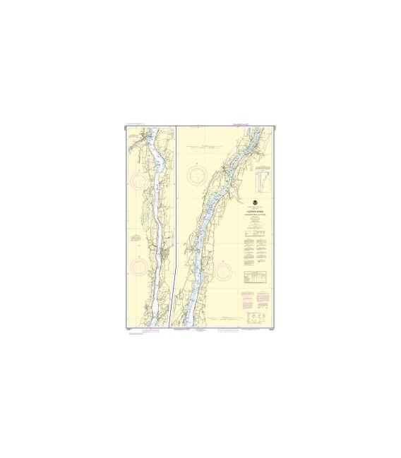 NOAA Chart 12347 Hudson River Wappinger Creek to Hudson