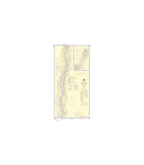 NOAA Chart 12348 Hudson River Coxsackie to Troy