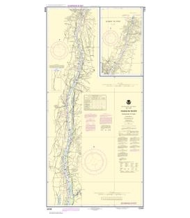 NOAA Chart 12348 Hudson River Coxsackie to Troy