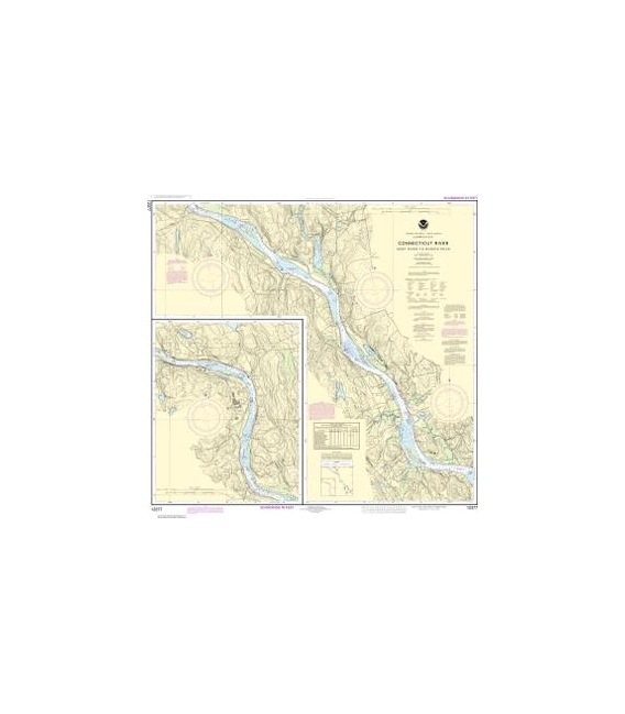 NOAA Chart 12377 Connecticut River Deep River to Bodkin Rock