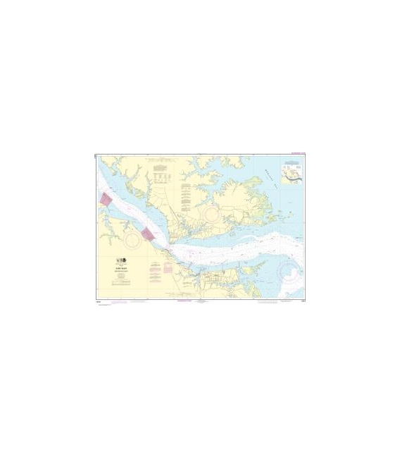 NOAA Chart 12241 York River Yorktown and Vicinity