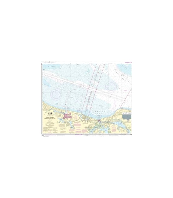 NOAA Chart 12254 Chesapeake Bay Cape Henry to Thimble Shoal Light