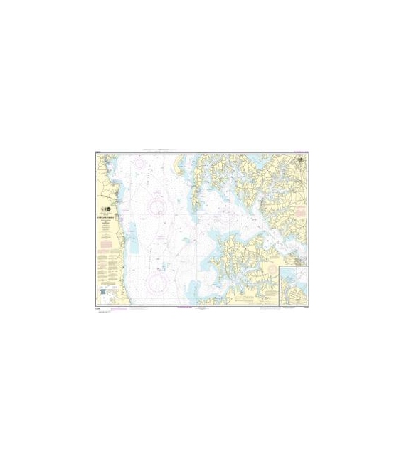 NOAA Chart 12266 Chesapeake Bay Choptank River and Herring Bay - Cambridge
