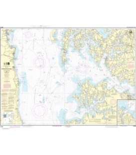 NOAA Chart 12266 Chesapeake Bay Choptank River and Herring Bay - Cambridge