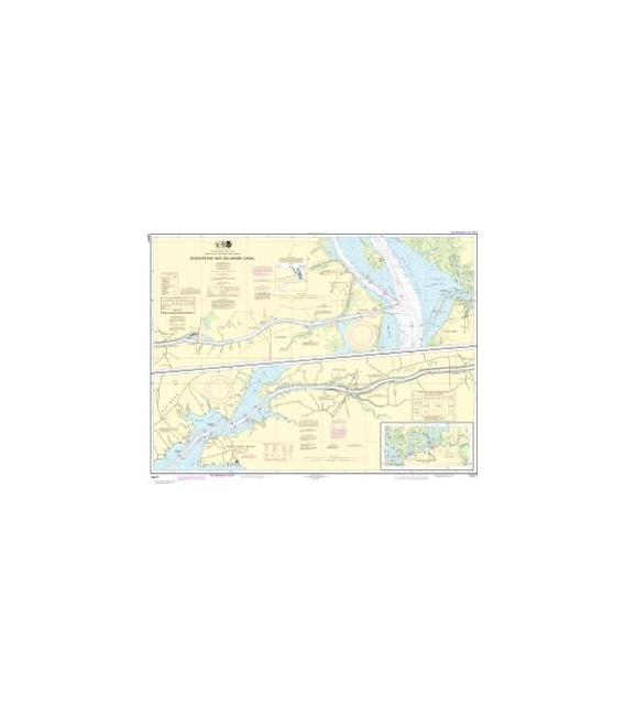 NOAA Chart 12277 Chesapeake and Delaware Canal