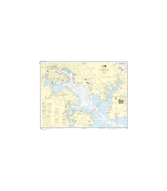 NOAA Chart 12281 Baltimore Harbor