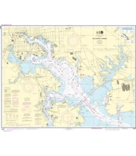 NOAA Chart 12281 Baltimore Harbor