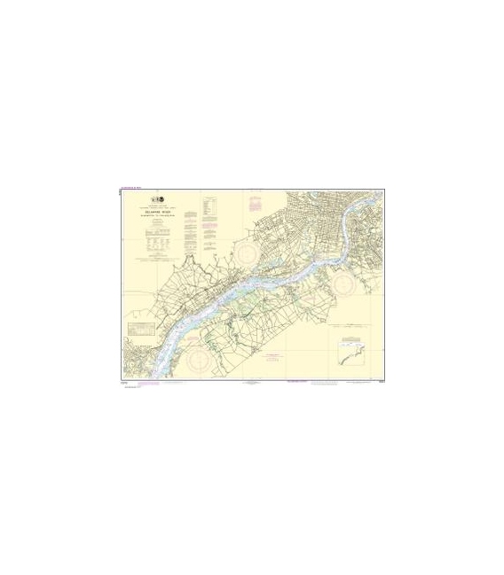NOAA Chart 12312 Delaware River Wilmington to Philadelphia