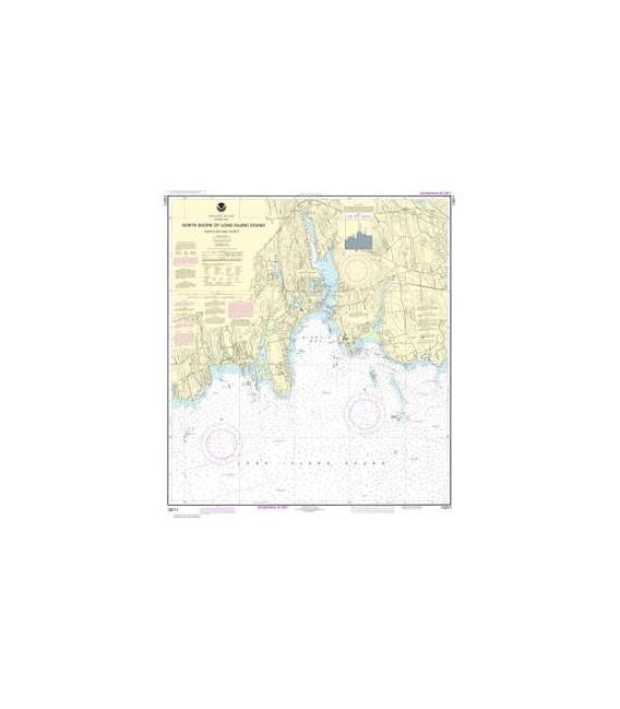 NOAA Chart 13211 North Shore of Long Island Sound Niantic Bay and Vicinity