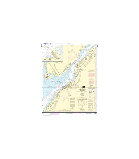 NOAA Chart 13227 Fall River Harbor - State Pier