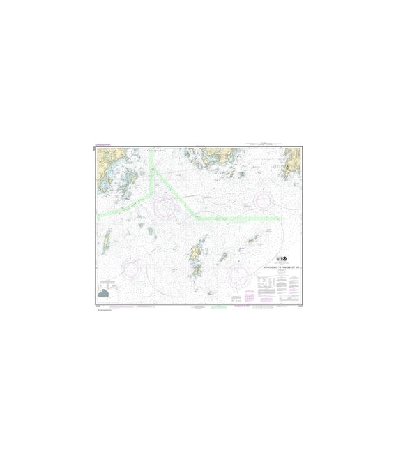 NOAA Chart 13303 Approaches to Penobscot Bay