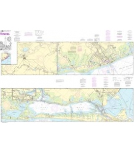 NOAA Chart 11322 Intracoastal Waterway Galveston Bay to Cedar Lakes