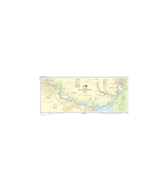 NOAA Chart 11343 Sabine and Neches Rivers