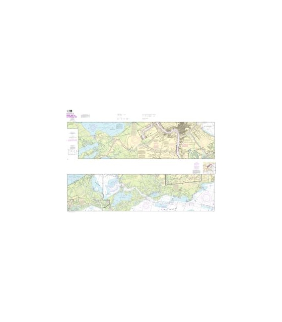 NOAA Chart 11367 Intracoastal Waterway Waveland to Catahoula Bay