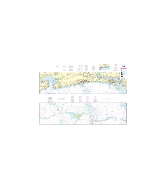 NOAA Chart 11372 Intracoastal Waterway Dog Keys Pass to Waveland