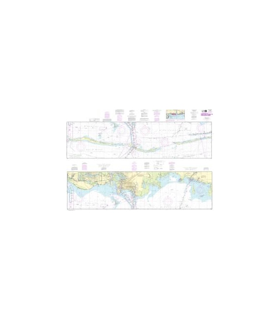 NOAA Chart 11374 Intracoastal Waterway Dauphin Island to Dog Keys Pass