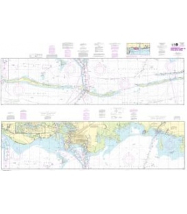 NOAA Chart 11374 Intracoastal Waterway Dauphin Island to Dog Keys Pass