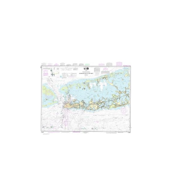 NOAA Chart 11446 Intracoastal Waterway Sugarloaf Key To Key West