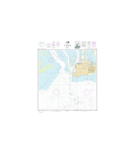 NOAA Chart 11447 Key West Harbor