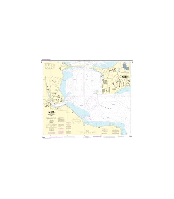 NOAA Chart 11392 St. Andrew Bay - Bear Point to Sulphur Point