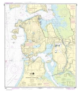 NOAA Chart 18427 Anacortes to Skagit Bay