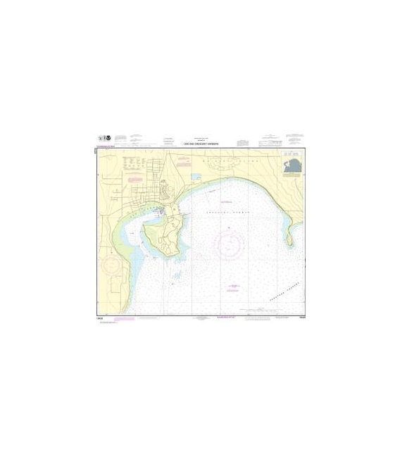 NOAA Chart 18428 Oak and Crescent Harbors
