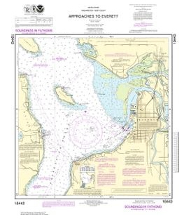 NOAA Chart 18443 Approaches to Everett