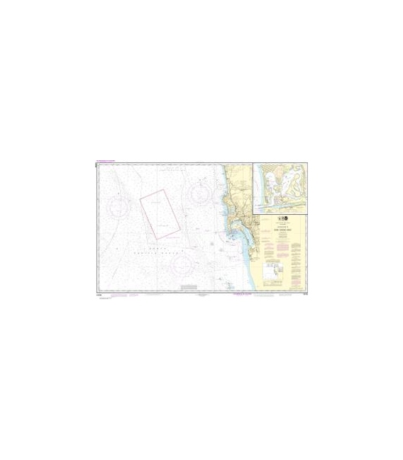 NOAA Chart 18765 Approaches to San Diego Bay - Mission Bay