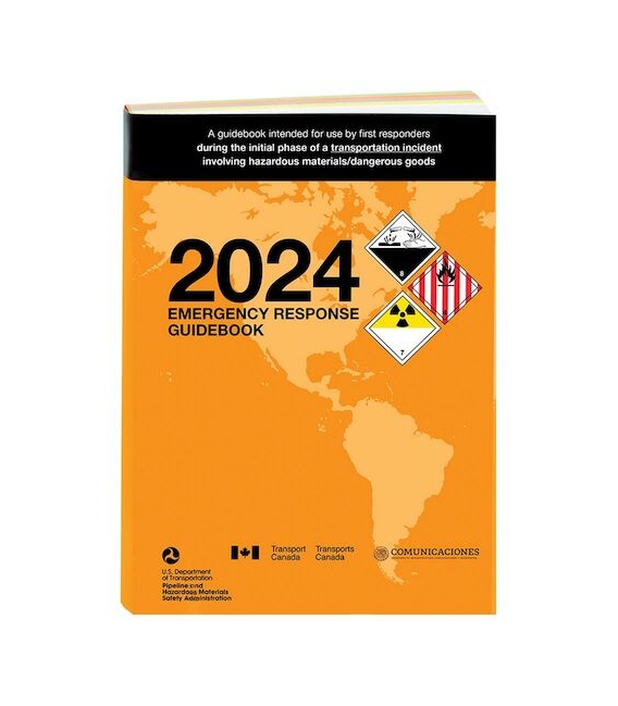 2024 Emergency Response Guidebook, Standard Bound Pocket Size