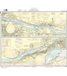 NOAA Chart 18531 Columbia River Vancouver to Bonneville - Bonneville Dam