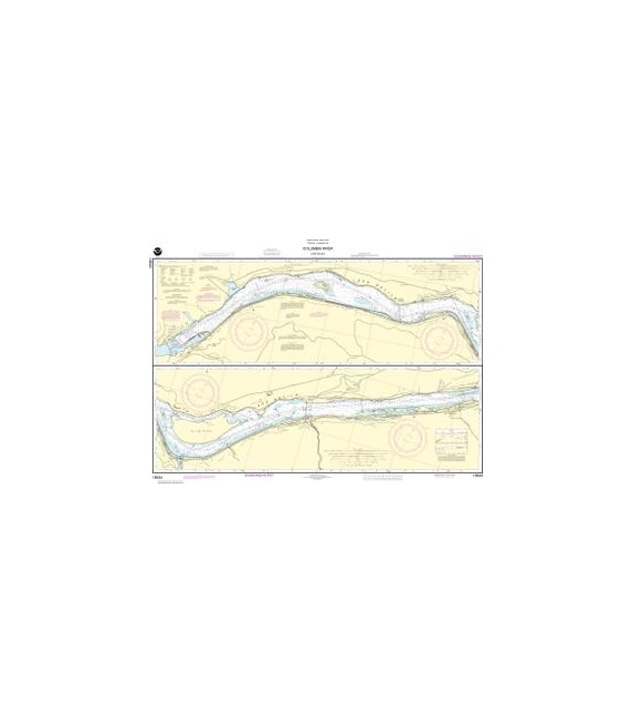 NOAA Chart 18533 Columbia River Lake Celilo