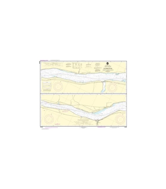 NOAA Chart 18536 Columbia River Sundale to Heppner Junction
