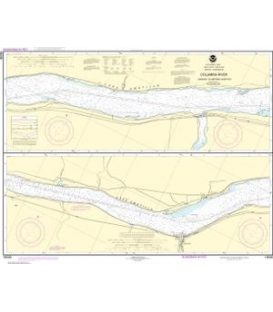 NOAA Chart 18536 Columbia River Sundale to Heppner Junction