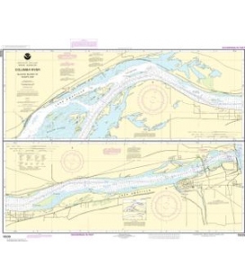 NOAA Chart 18539 Columbia River Blalock Islands to McNary Dam