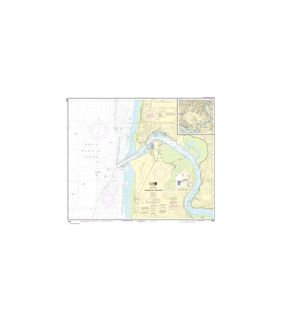 NOAA Chart 18581 Yaquina Bay and River - Continuation of Yaquina River