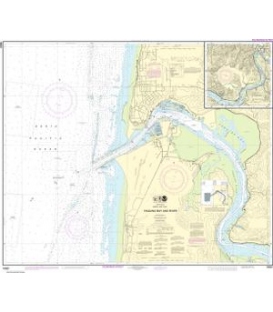 NOAA Chart 18581 Yaquina Bay and River - Continuation of Yaquina River