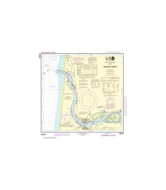NOAA Chart 18583 Siuslaw River