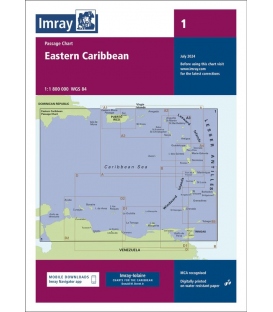 Imray Chart 1: Eastern Caribbean General Chart, 2024 Edition
