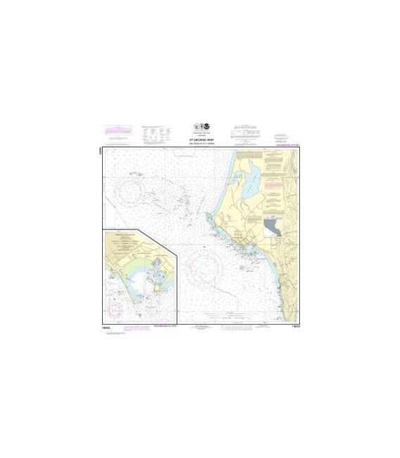 NOAA Chart 18603 St. George Reef and Crescent City Harbor - Crescent City Harbor
