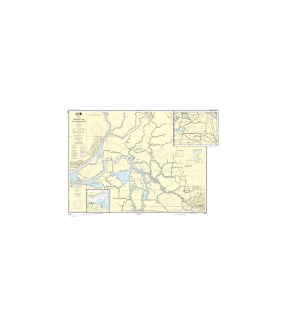 NOAA Chart 18661 Sacramento and San Joaquin Rivers Old River, Middle River and San Joaquin River extension - Sherman Island