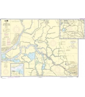 NOAA Chart 18661 Sacramento and San Joaquin Rivers Old River, Middle River and San Joaquin River extension - Sherman Island
