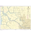 NOAA Chart 18663 San Joaquin River Stockton Deep Water Channel Medford Island to Stockton