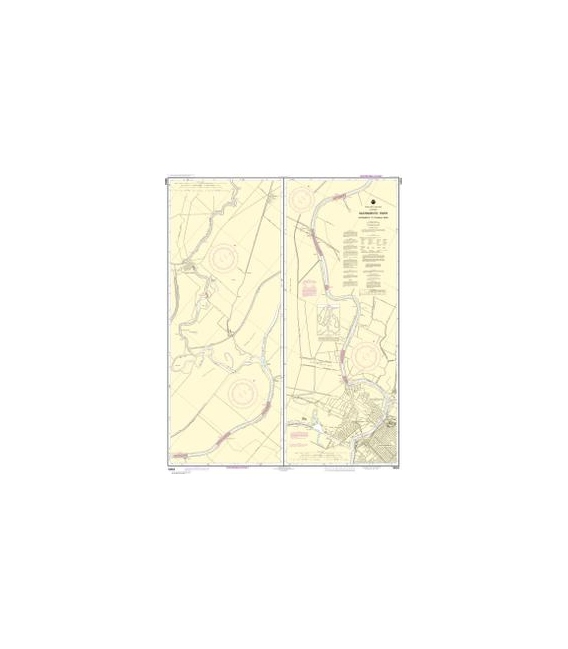 NOAA Chart 18664 Sacramento River Sacramento to Fourmile Bend