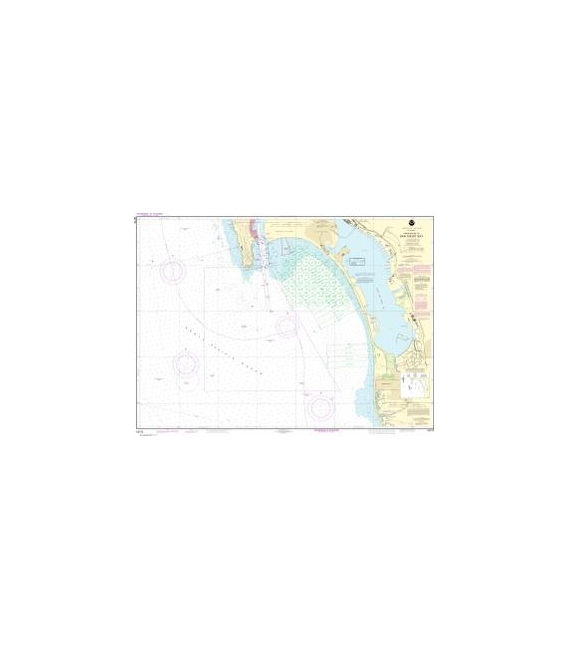 NOAA Chart 18772 Approaches to San Diego Bay