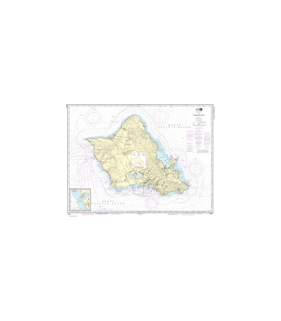 NOAA Chart 19357 Island of O&lsquo - ahu - Barbers Point Harbor