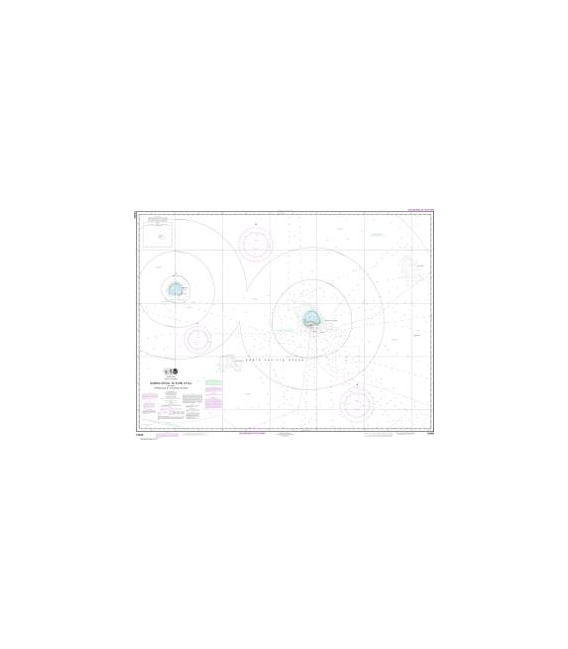 NOAA Chart 19480 Gambia Shoal to Kure Atoll including approaches to the Midway Islands